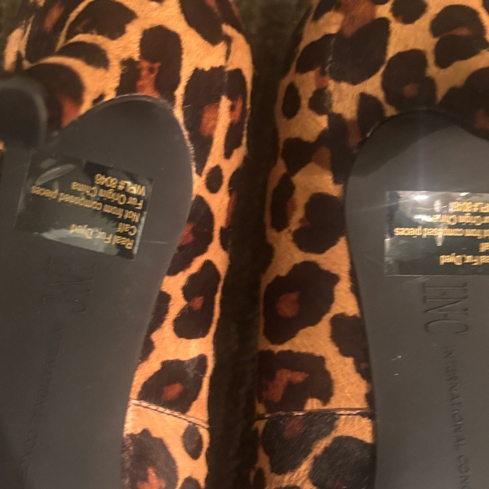 INC International Concepts Leopard Print Heels - Picture 3 of 5
